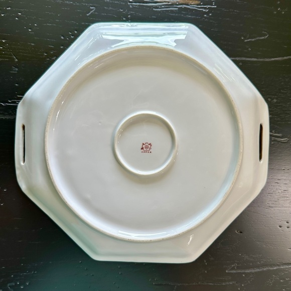 NIPPON NORITAKE, LUSTERWARE OCTAGON PLATTER WITH HANDLES. - Picture 6 of 8